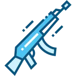Kalashnikov Gun Military War Weapon SVG Icon